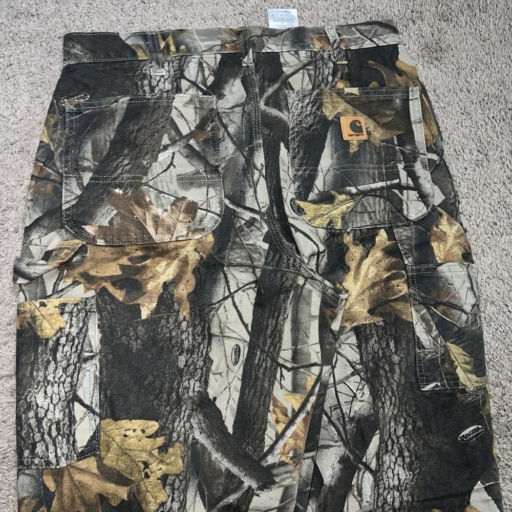 Vintage Carhartt B235 CAP Camo Carpenter Pants Mens 34x34